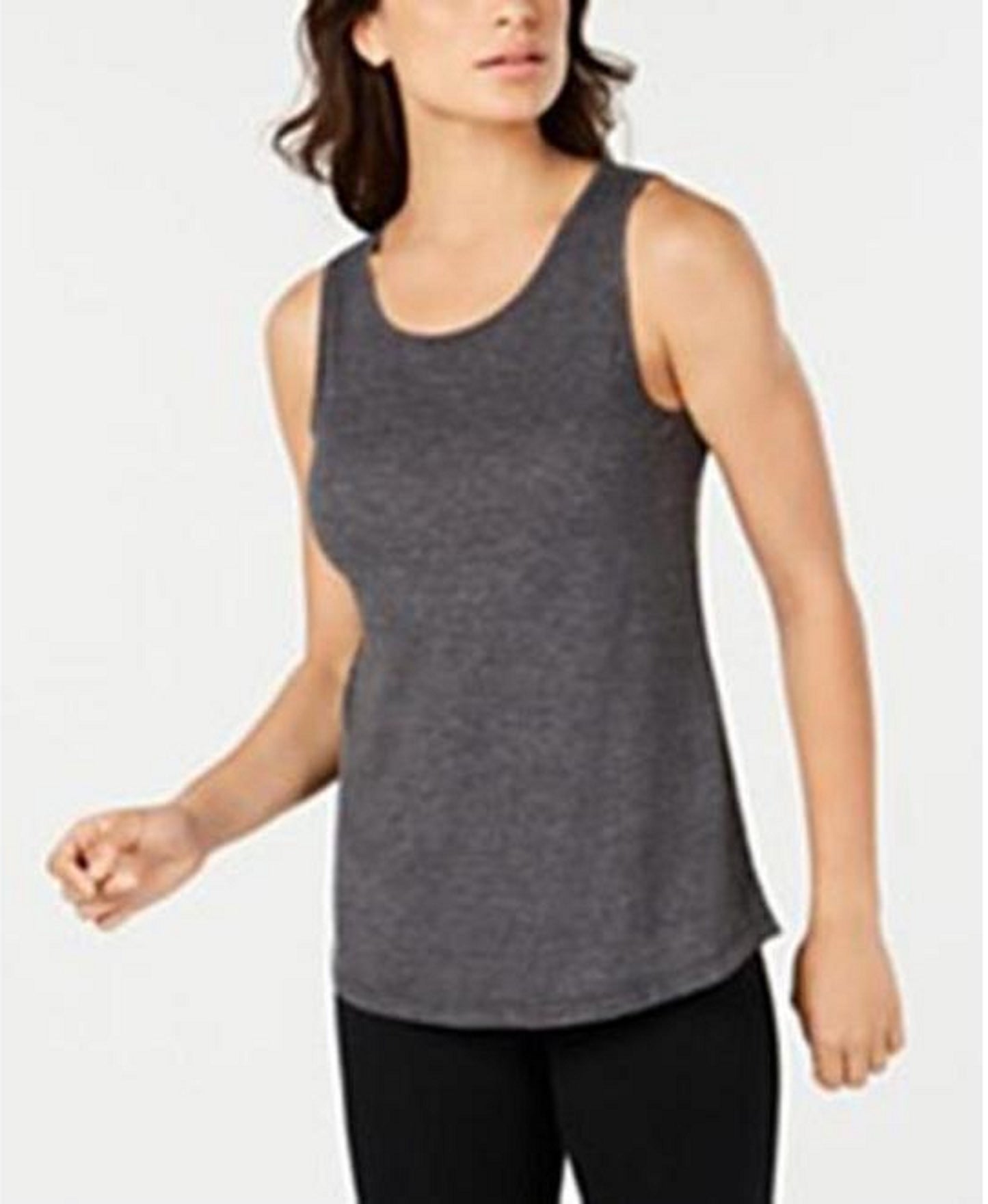 Ideologia Regata Feminina com Barra de Malha Preta Tamanho Grande