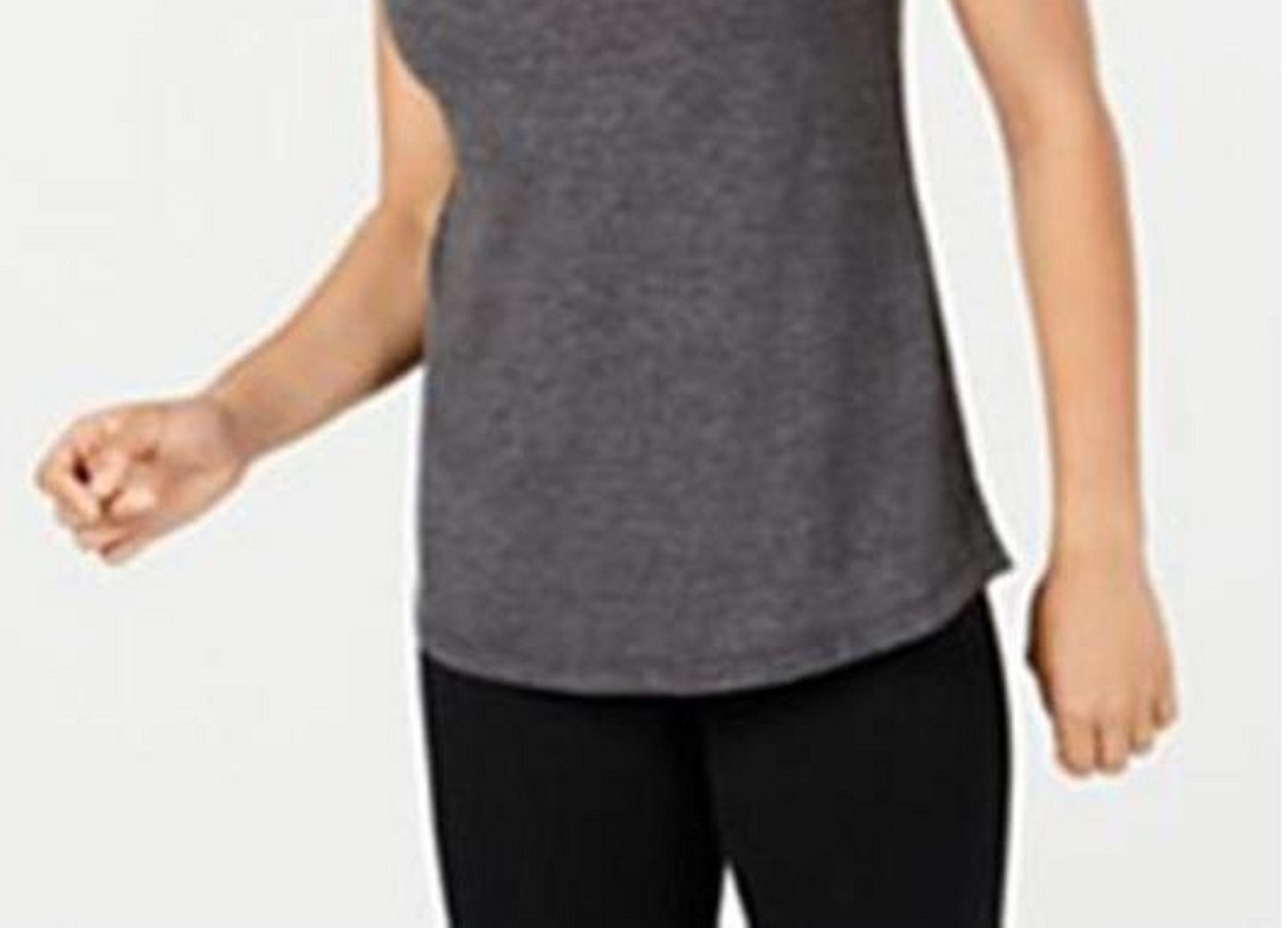 Ideologia Regata Feminina com Barra de Malha Preta Tamanho Grande