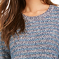 Suéter listrado feminino Style &amp; Co, azul marinho, tamanho X-S