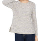 Suéter listrado feminino Style &amp; Co, cinza, tamanho grande