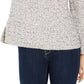 Suéter listrado feminino Style &amp; Co Lt/Pas Gry tamanho pequeno