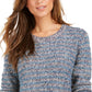 Suéter listrado feminino Style &amp; Co, azul marinho, tamanho X-Large