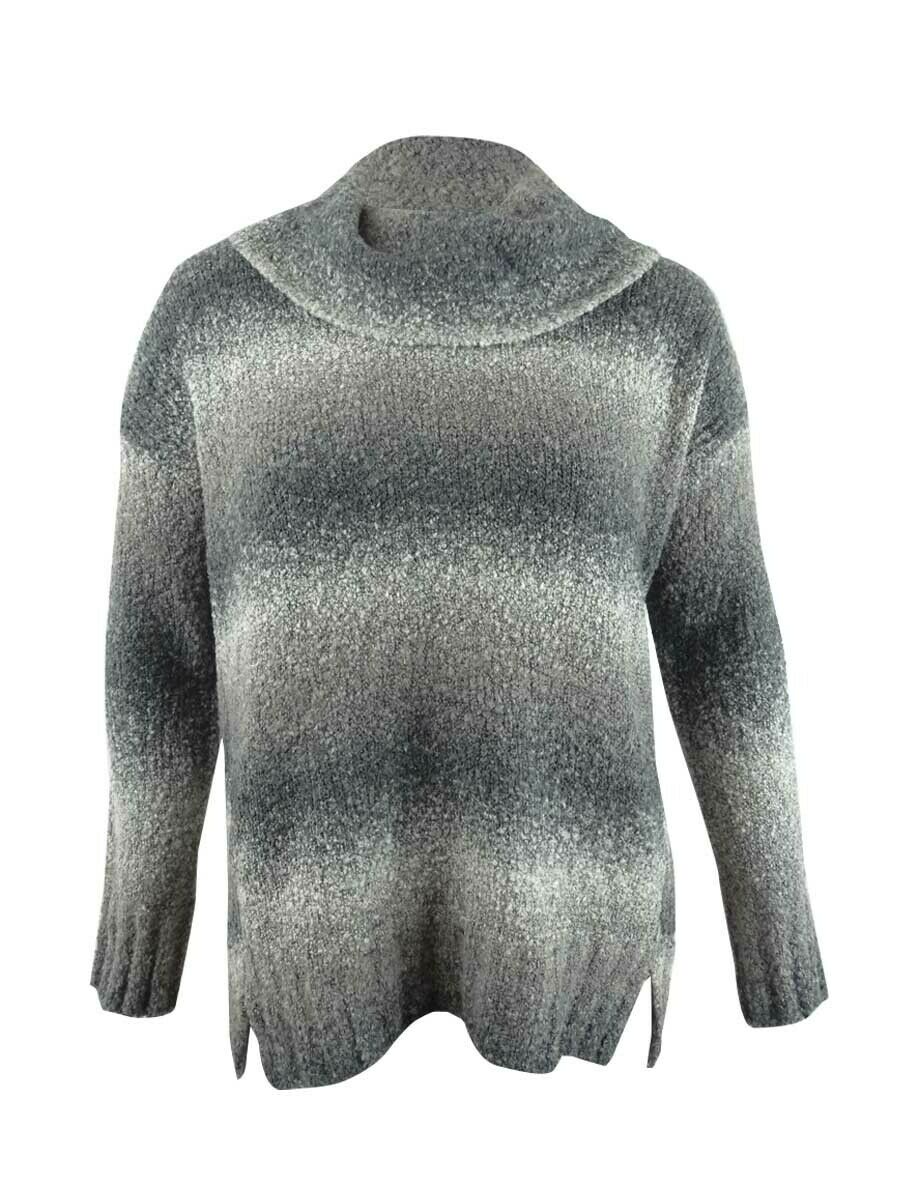 Suéter feminino Ombre Boucle cinza tamanho extra grande da Style &amp; Co
