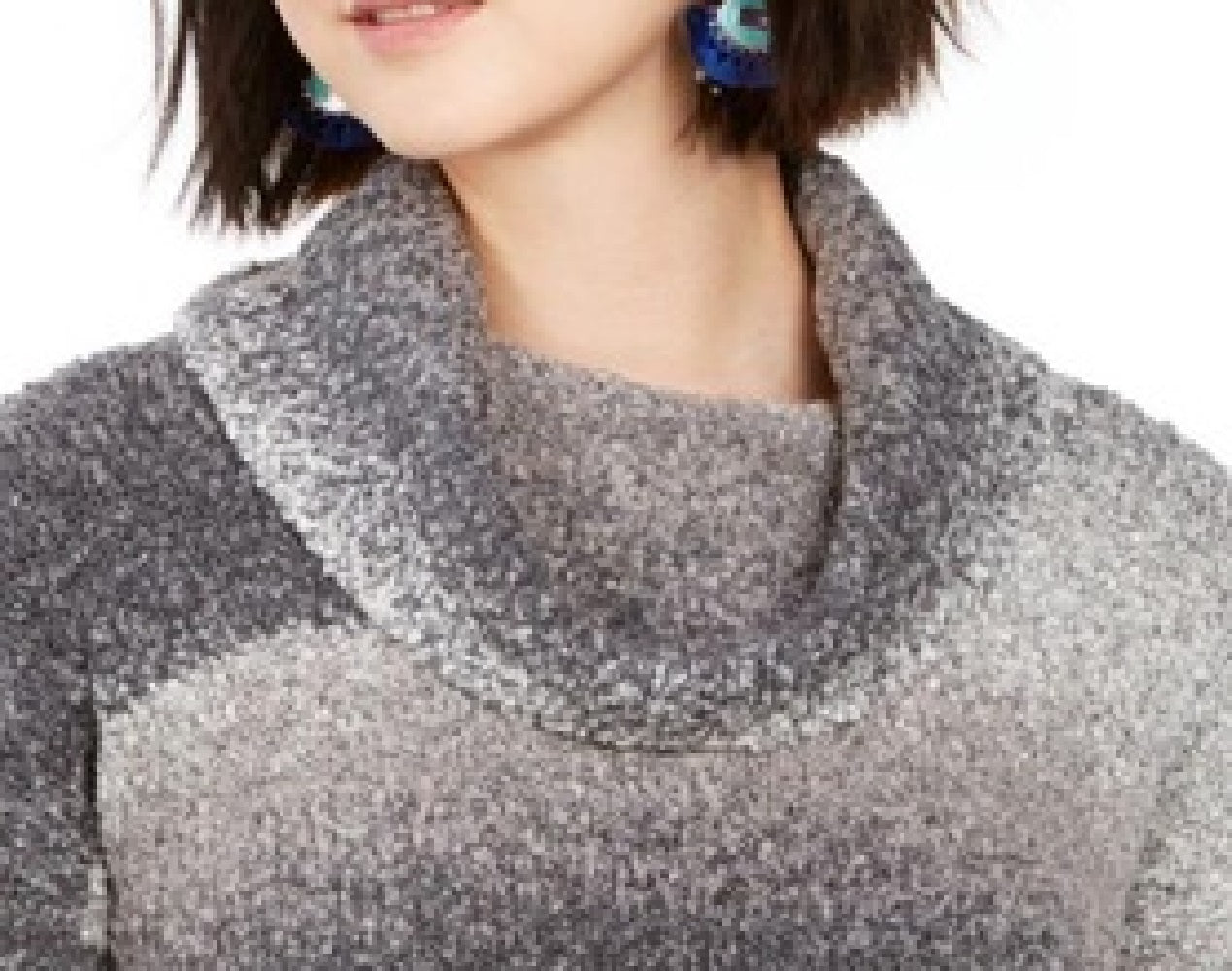 Suéter feminino Ombré Boucle da Style &amp; Co, cinza, tamanho médio