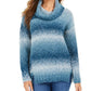 Suéter feminino Ombré Boucle azul tamanho médio da Style &amp; Co