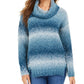 Suéter feminino Ombre Boucle da Style &amp; Co, azul marinho, tamanho grande