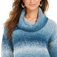 Suéter feminino Ombre Boucle da Style &amp; Co, azul marinho, tamanho grande