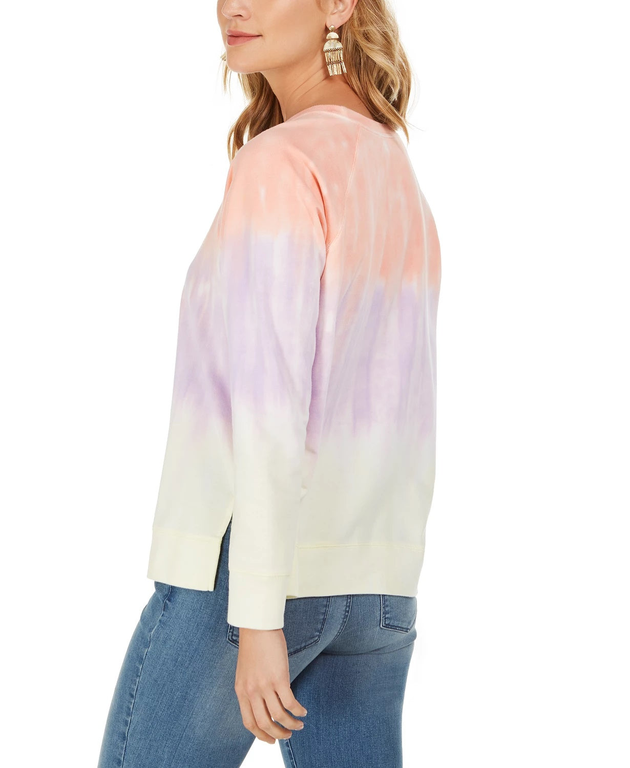 Moletom feminino tie-dye Style &amp; Co, vários tamanhos, pequeno