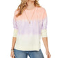 Moletom feminino tie-dye estilo &amp; co rosa tamanho extra grande