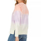 Moletom feminino tie-dye estilo &amp; co rosa tamanho extra grande