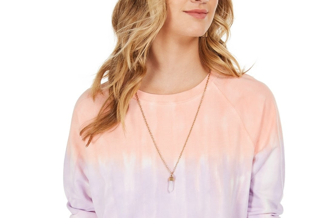 Moletom Tie-Dye Feminino Style &amp; Co Sherbet Sunset Tamanho Médio