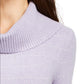 Suéter feminino de lurex com gola alta, roxo, tamanho médio, da Style &amp; Co