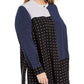 Blusa túnica feminina Alfani plus size com estampa mista, preta, tamanho 3, extra grande