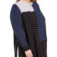 Blusa túnica feminina Alfani plus size com estampa mista, preta, tamanho 2, extra grande