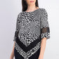 Top Alfani Feminino Petite Estampado Crochê com Acabamento Branco Tamanho Petite
