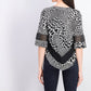 Top Alfani Feminino Petite Estampado Crochê com Acabamento Branco Tamanho Petite