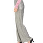 Calça feminina amassada metálica JM Collection tamanho XX-G cinza