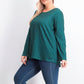 Top de treino feminino plus size cruzado Ideology, verde, tamanho XXX-G
