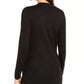 Suéter feminino com detalhe de corrente INC International Concepts, preto, tamanho médio