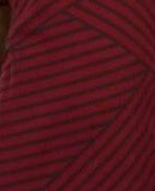 Karen Scott Top Listrado Assimétrico Feminino Vermelho Tamanho Grande