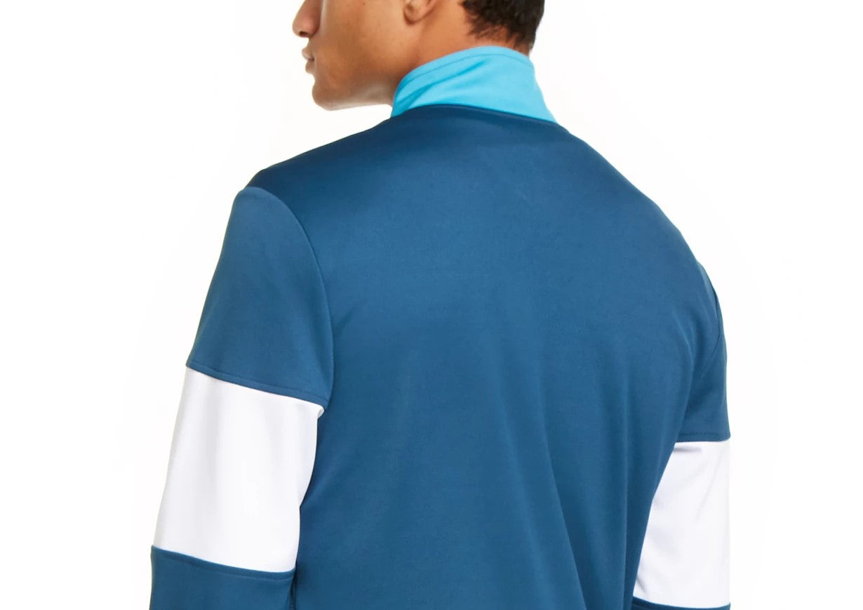 Jaqueta de corrida masculina ID Ideology Colorblocked azul tamanho pequeno
