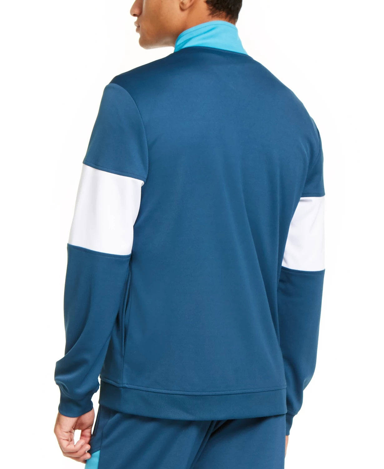Jaqueta de corrida masculina ID Ideology Colorblocked azul tamanho pequeno