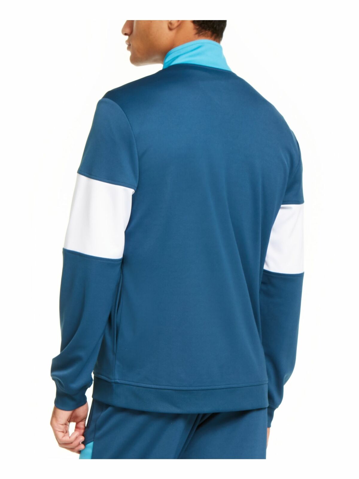 Jaqueta esportiva masculina Ideology Colorblocked azul tamanho grande