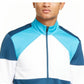 Jaqueta esportiva masculina Ideology Colorblocked azul tamanho extra grande