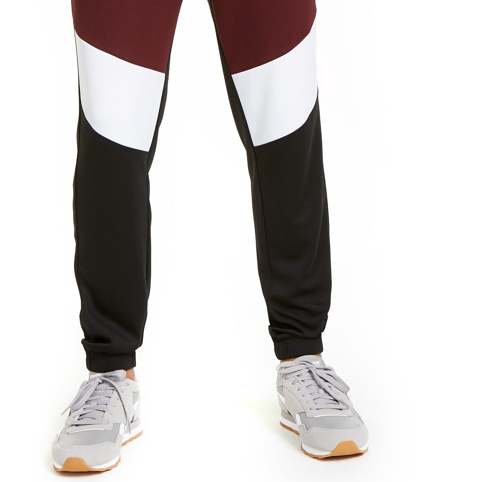 Calça de moletom masculina Ideology Colorblocked, preta, tamanho 2XL