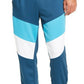 Calça de moletom masculina Ideology Colorblocked Turq tamanho pequeno