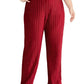 Calças de veludo largas Alfani Plus Size Pull-On Vinho Tamanho 0X