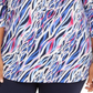Túnica estampada com decote em zíper e manga comprida feminina JM Collection, tamanho 0X, laranja