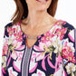 Top feminino com decote em V e decote em V, azul marinho, tamanho extra grande, da coleção JM