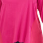 JM Collection Top Feminino Plus Size com Tachas e Técnicas Mistas Rosa Tamanho X-G