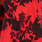 Camiseta feminina Charter Club Pima Cotton estampada com blocos de cores, vermelha, tamanho grande