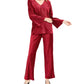 Blusa feminina Alfani de veludo canelado com decote em V, vinho, tamanho grande