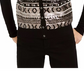 Cardigan feminino Fair Isle com lantejoulas Charter Club, preto, tamanho extragrande