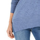 Túnica feminina estilo &amp; co com decote em V e ombros caídos, azul, tamanho extra grande