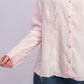 Camisa feminina Charter Club de tencel lisa, rosa, tamanho médio