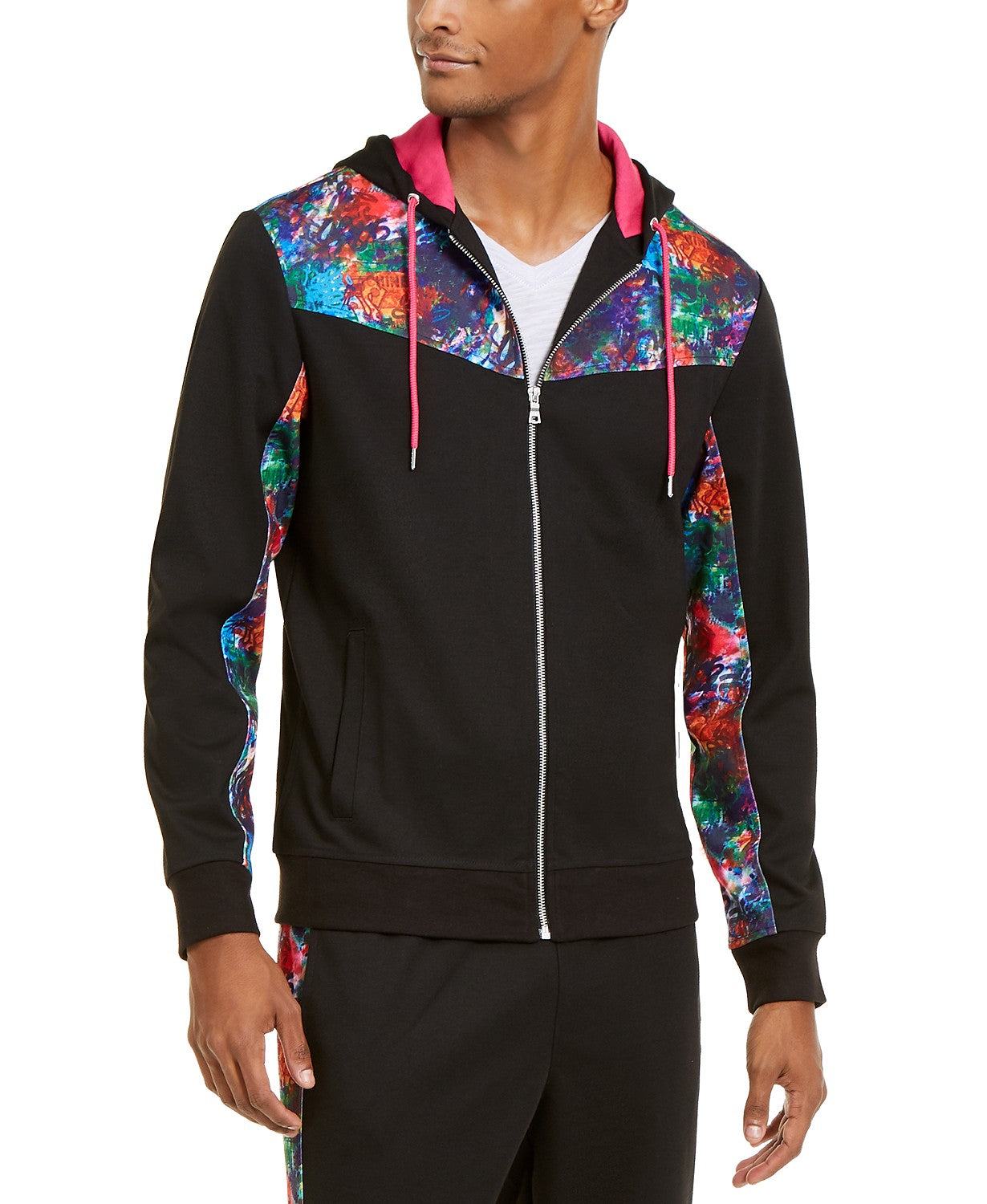 Jaqueta esportiva Spotlight masculina da INC International Concepts, preta, tamanho 2, extragrande