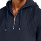 Moletom com capuz masculino INC International Concepts com zíper de um quarto, azul escuro, tamanho XXX grande