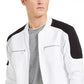 Jaqueta de corrida masculina INC International Concepts Portrait, branca, tamanho grande