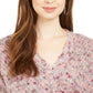 Suéter feminino com decote em V e manga dolman, estilo &amp; co, rosa, 2 extragrande