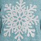 Moletom feminino estilo &amp; co com estampa de floco de neve, tamanho extra grande, verde