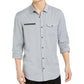 Camisa masculina de liocel INC International Concepts cinza, tamanho médio