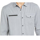 Camisa masculina de liocel INC International Concepts cinza, tamanho médio