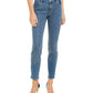 Calça jeans skinny feminina INC International Concepts Petite com detalhes frontais, azul, tamanho 1