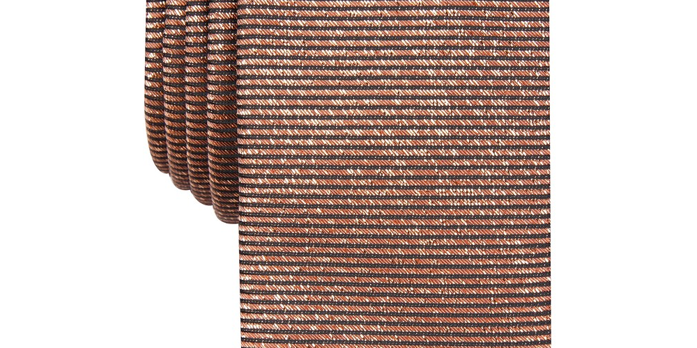 Gravata metálica sólida masculina INC International Concepts marrom tamanho regular