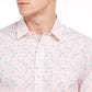 Camisa estampada masculina de tenista Club Room, branca, tamanho médio