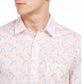 Camisa estampada masculina de tenista Club Room, tamanho XX-G, branca